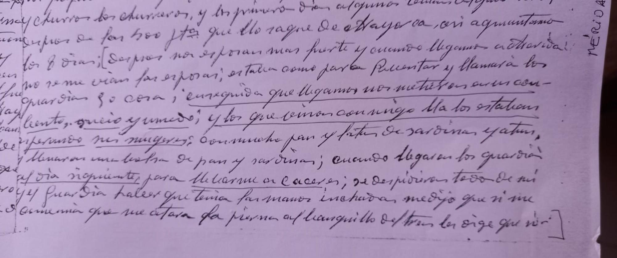 Testimonio de Eustaquio Ramos Muñoz